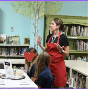 elementary library book tasting